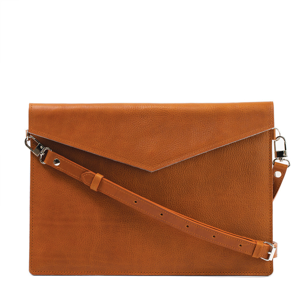 Leather MacBook Bag with Adjustable Strap