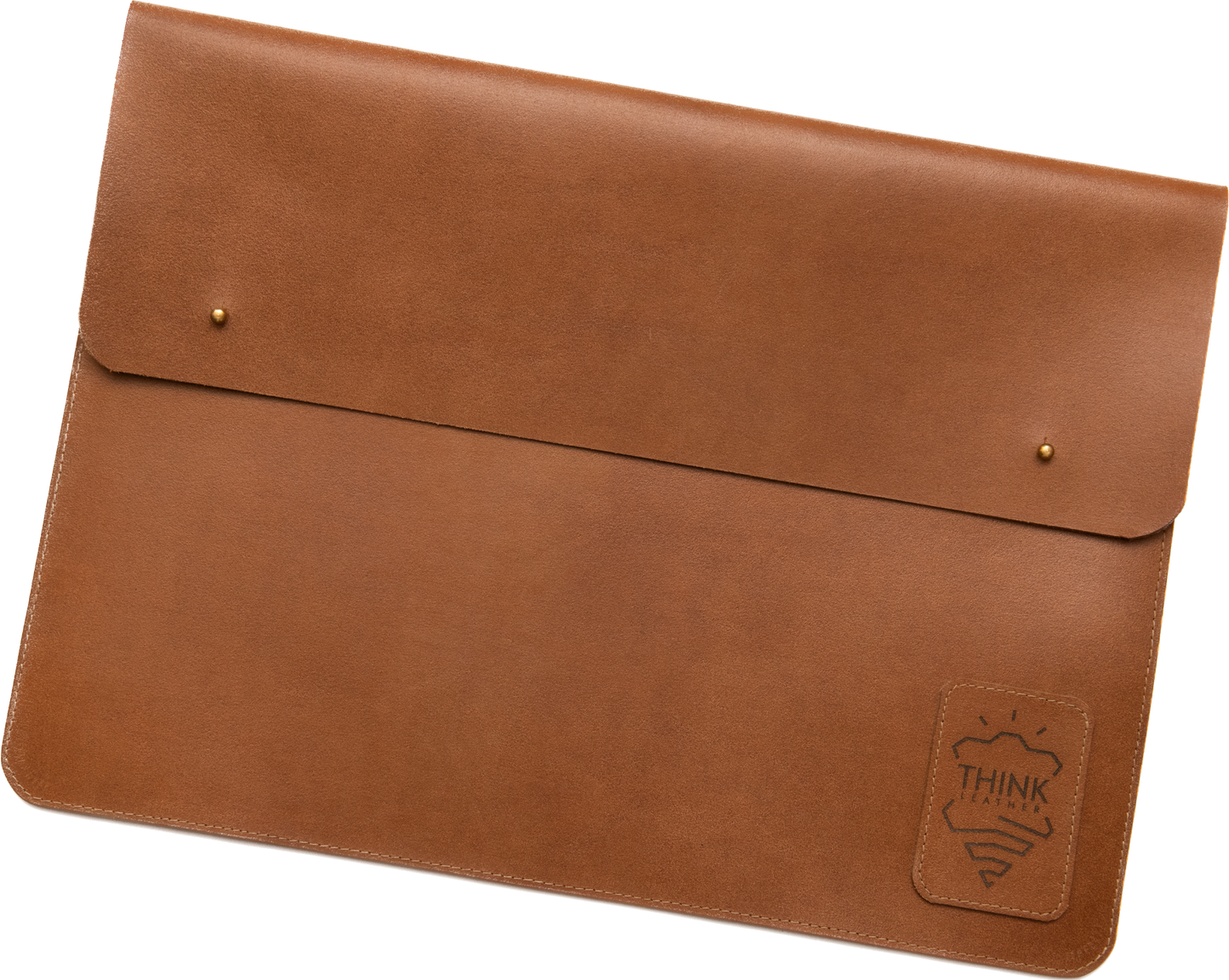 Skórzane etui z klapą na MacBook 16" Pro/Air - jasny brąz