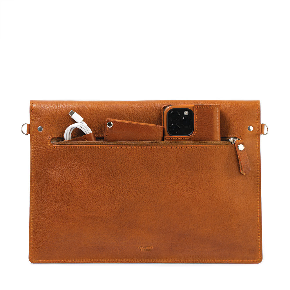 Leather MacBook Bag with Adjustable Strap