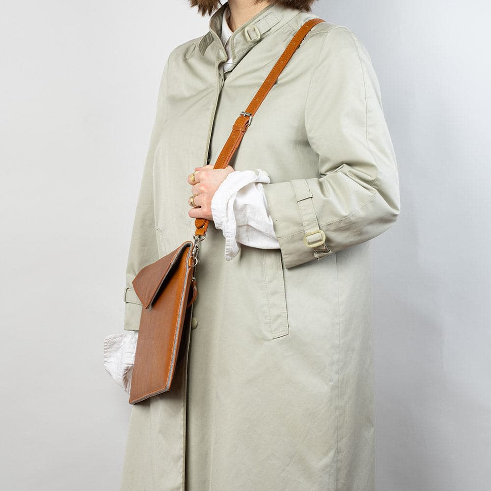 Leather MacBook Bag with Adjustable Strap